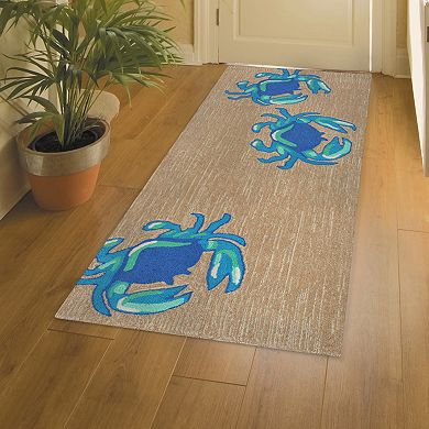 Liora Manne Frontporch Crabs Indoor Outdoor Rug