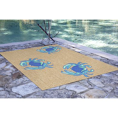 Liora Manne Frontporch Crabs Indoor Outdoor Rug