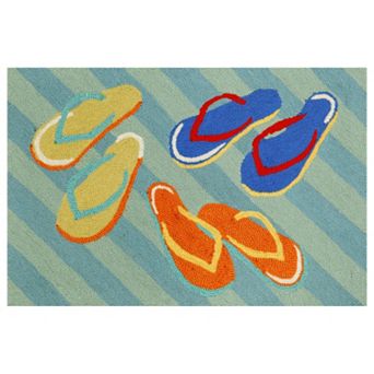 Liora Manne Frontporch Flip Flops Indoor Outdoor Rug