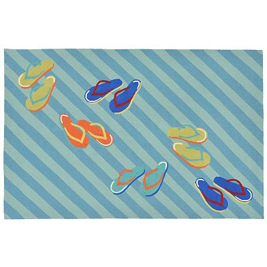 Liora Manne Frontporch Flip Flops Indoor Outdoor Rug