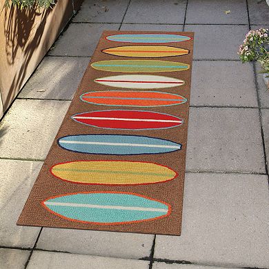 Liora Manne Frontporch Surfboards Indoor Outdoor Rug