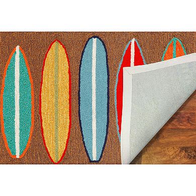 Liora Manne Frontporch Surfboards Indoor Outdoor Rug