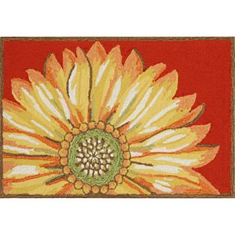 Liora Manne Frontporch Sunflower Indoor Outdoor Rug