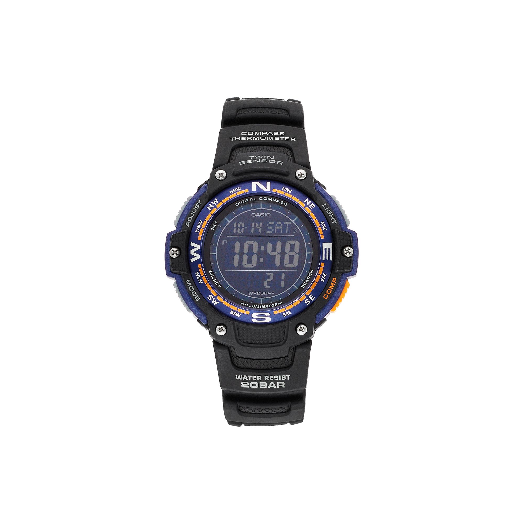 Casio Mens Twin Sensor Digital Watch, Black