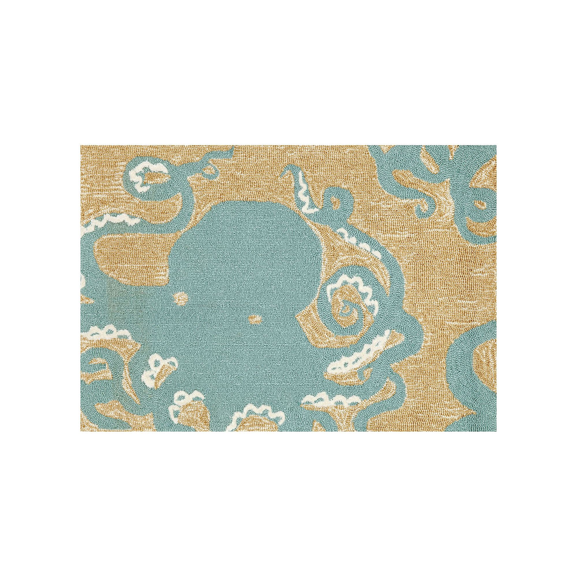 Liora Manne Frontporch Octopus Indoor Outdoor Rug, Blue