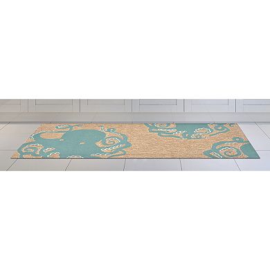 Liora Manne Frontporch Octopus Indoor Outdoor Rug