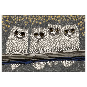 Liora Manne Frontporch Owls Indoor Outdoor Rug
