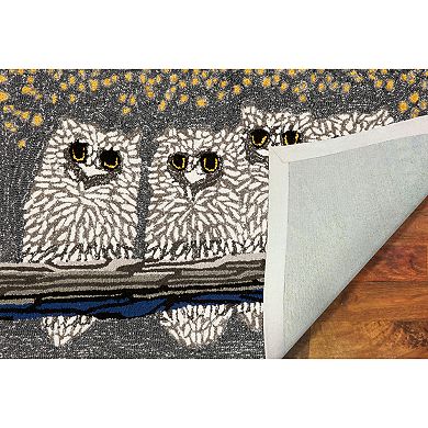 Liora Manne Frontporch Owls Indoor Outdoor Rug