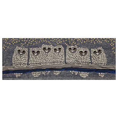 Liora Manne Frontporch Owls Indoor Outdoor Rug