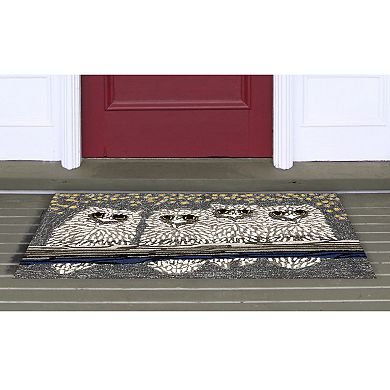 Liora Manne Frontporch Owls Indoor Outdoor Rug