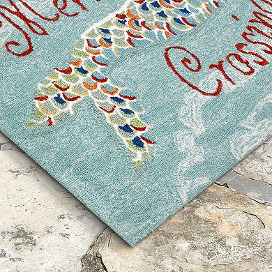 Liora Manne Frontporch Mermaid Crossing Indoor Outdoor Rug