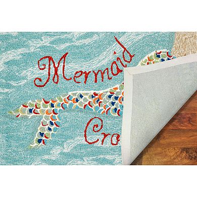 Liora Manne Frontporch Mermaid Crossing Indoor Outdoor Rug