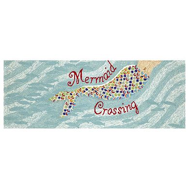 Liora Manne Frontporch Mermaid Crossing Indoor Outdoor Rug