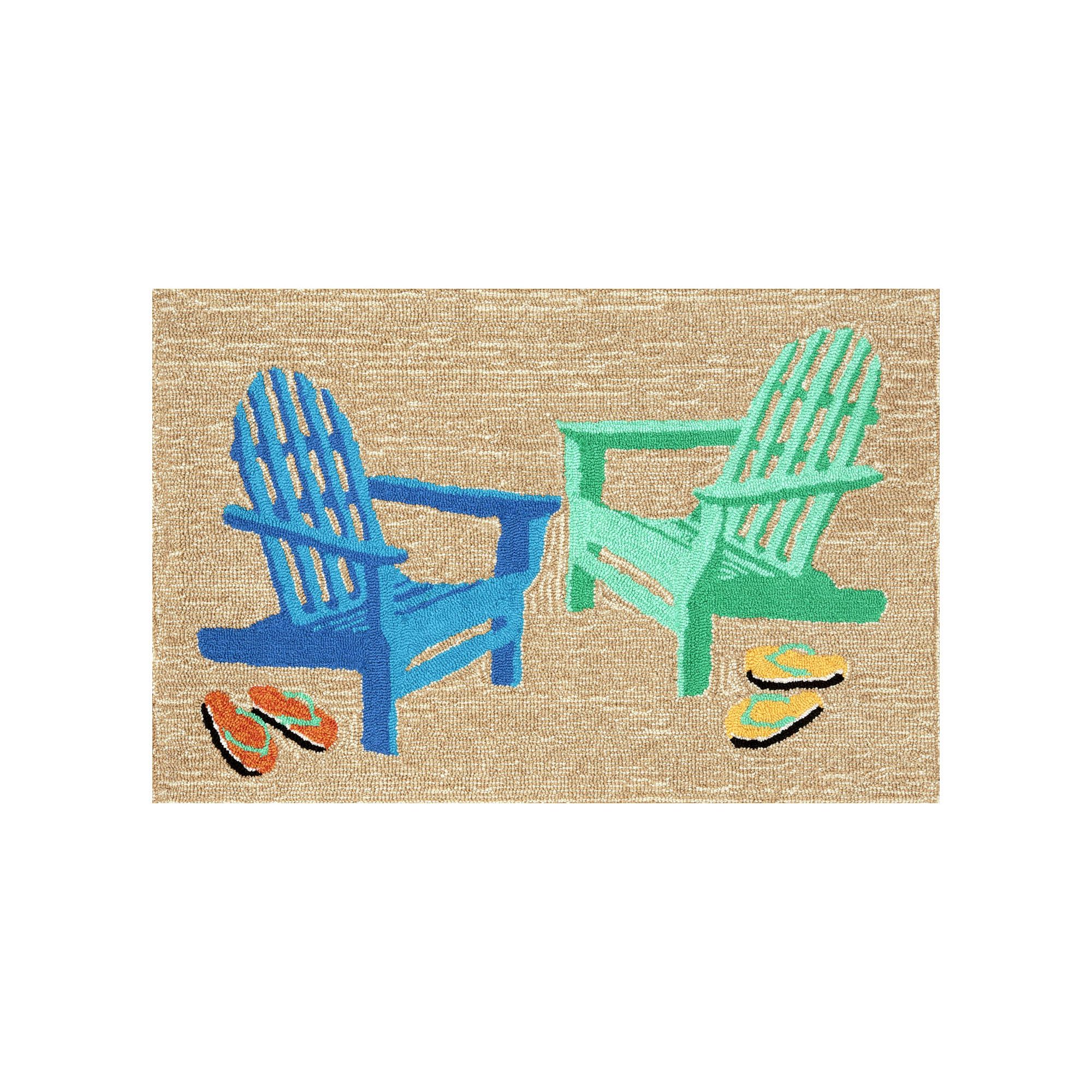 Liora Manne Frontporch Adirondack Indoor Outdoor Rug, Seaside