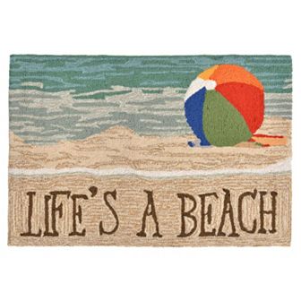 Liora Manne Frontporch Life's a Beach Indoor Outdoor Rug