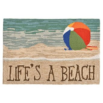 Liora Manne Frontporch Life's a Beach Indoor Outdoor Rug
