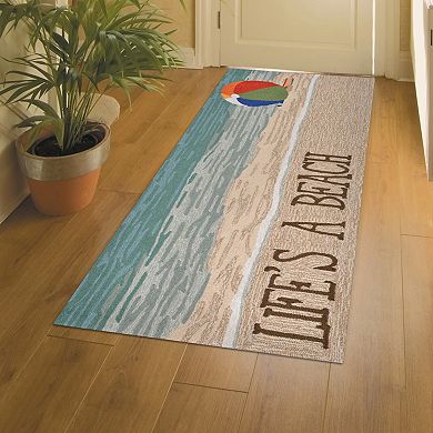 Liora Manne Frontporch Life's a Beach Indoor Outdoor Rug