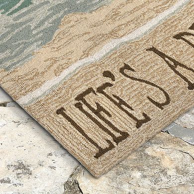 Liora Manne Frontporch Life's a Beach Indoor Outdoor Rug