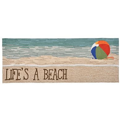 Liora Manne Frontporch Life's a Beach Indoor Outdoor Rug