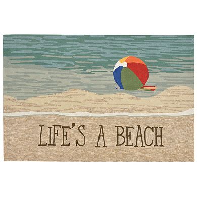 Liora Manne Frontporch Life's a Beach Indoor Outdoor Rug