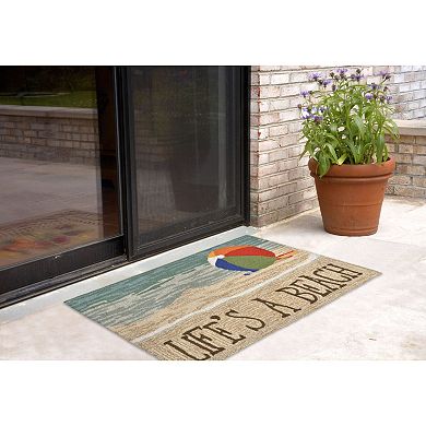 Liora Manne Frontporch Life's a Beach Indoor Outdoor Rug