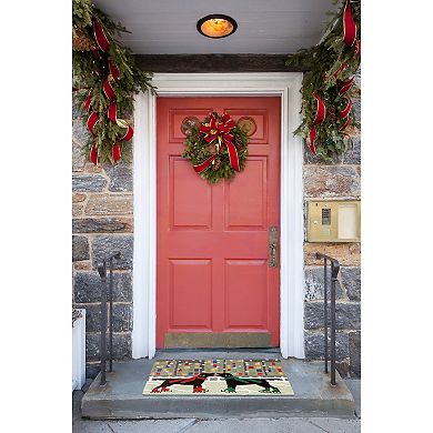Liora Manne Frontporch Holiday Ice Dogs Indoor Outdoor Rug