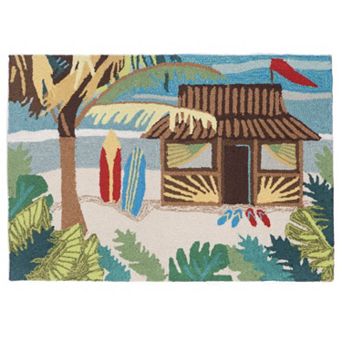 Liora Manne Frontporch Tiki Hut Indoor Outdoor Rug