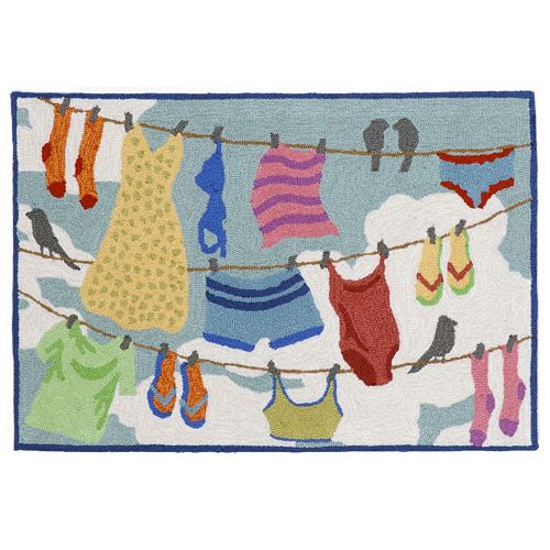 Trans Ocean Imports Liora Manne Frontporch Clothesline Indoor Outdoor Rug