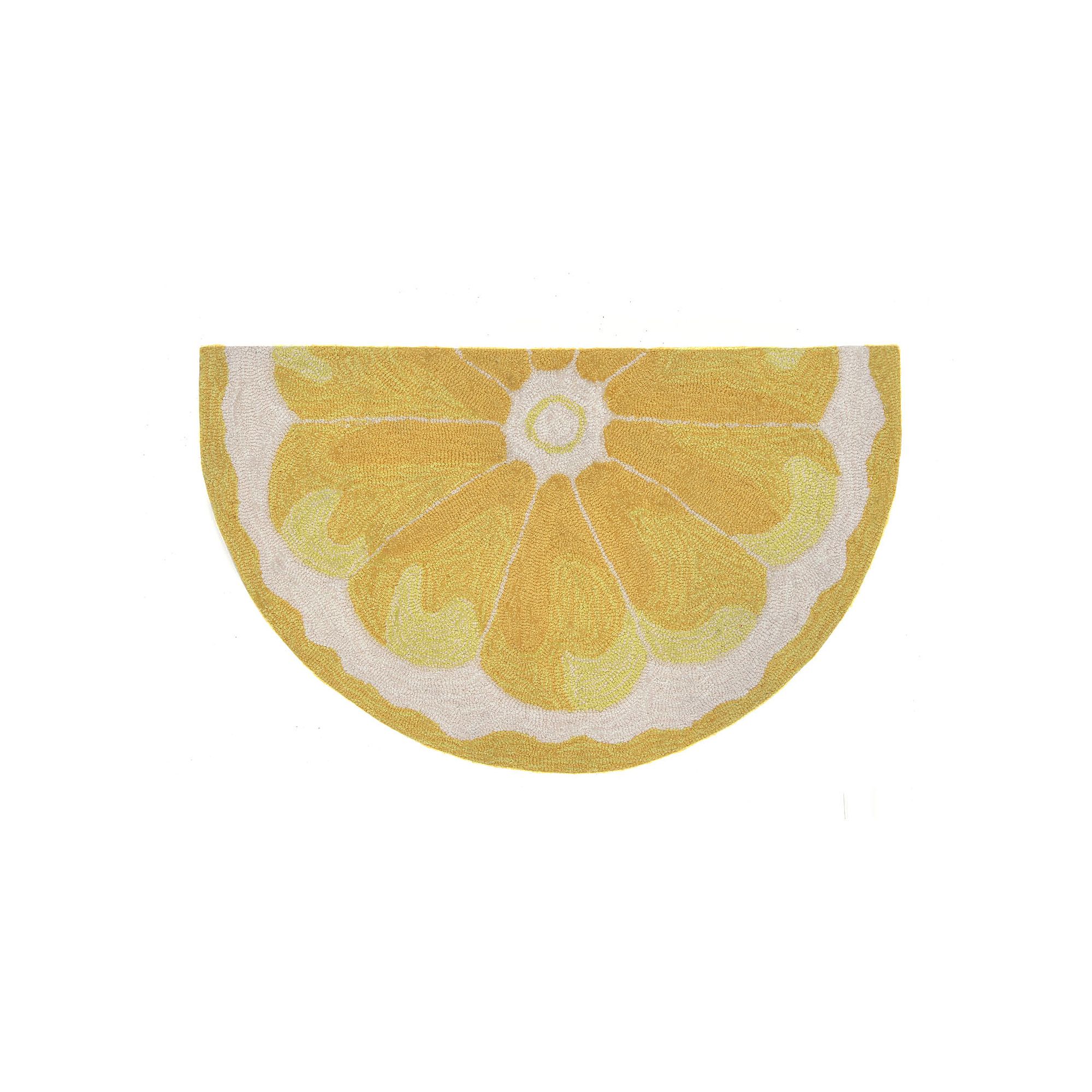 Liora Manne Frontporch Lemon Slice Indoor Outdoor Rug, Yellow