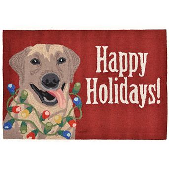Liora Manne Frontporch Happy Holidays Indoor Outdoor Rug