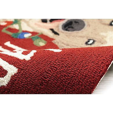 Liora Manne Frontporch Happy Holidays Indoor Outdoor Rug