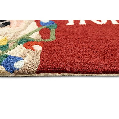 Liora Manne Frontporch Happy Holidays Indoor Outdoor Rug