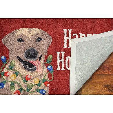 Liora Manne Frontporch Happy Holidays Indoor Outdoor Rug
