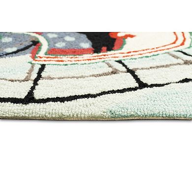 Liora Manne Frontporch Sledding Dog Indoor Outdoor Rug