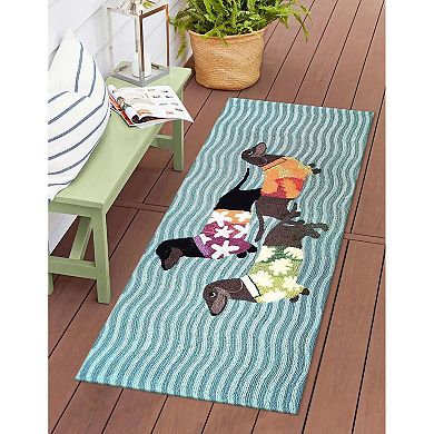 Liora Manne Frontporch Tropical Hounds Indoor/Outdoor Rug