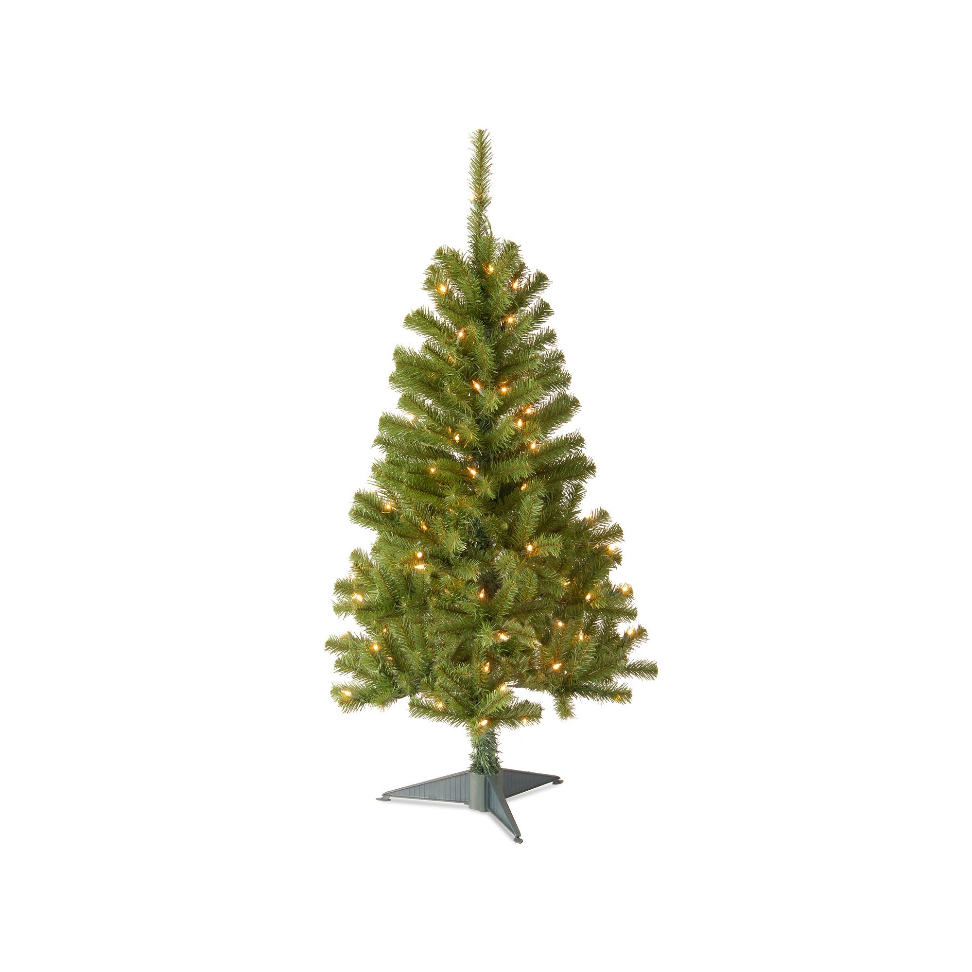 National Tree Company 4-ft. Pre-Lit Canadian Grande Fir Wrapped Artifical C