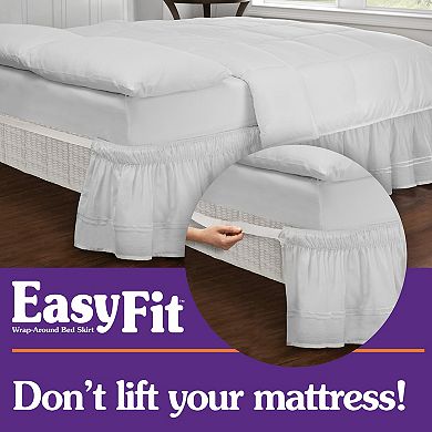 EasyFit Wrap Around Solid Ruffled Bed Skirt