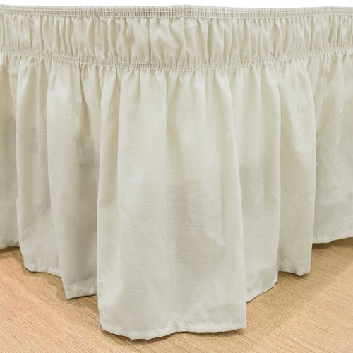 EasyFit Wrap Around Solid Ruffled Bed Skirt