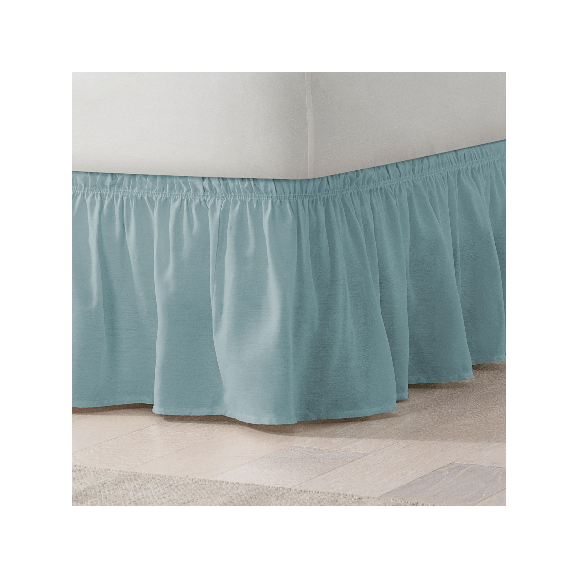 55803239 EasyFit Wrap Around Solid Ruffled Bed Skirt, Size: sku 55803239
