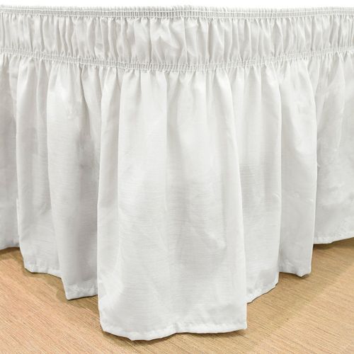 EasyFit Wrap Around Solid Ruffled Bed Skirt