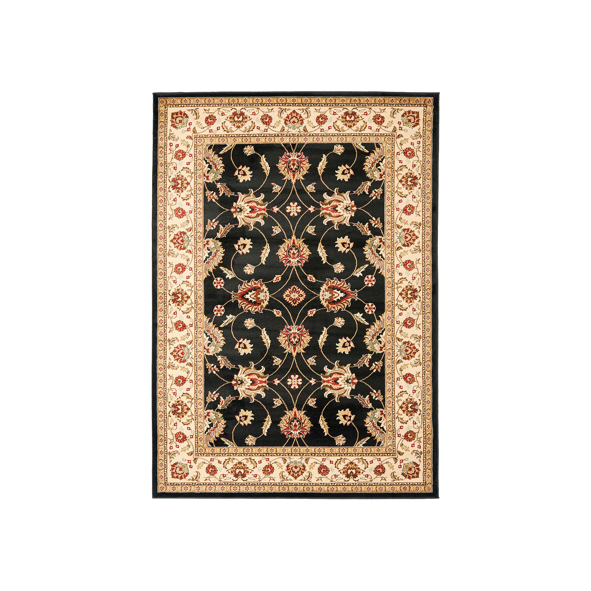Safavieh Lyndhurst Decorative Floral Rug, Black Ivory