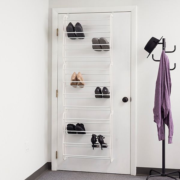 Home Basics 36 Pair Over The Door Shoe Rack