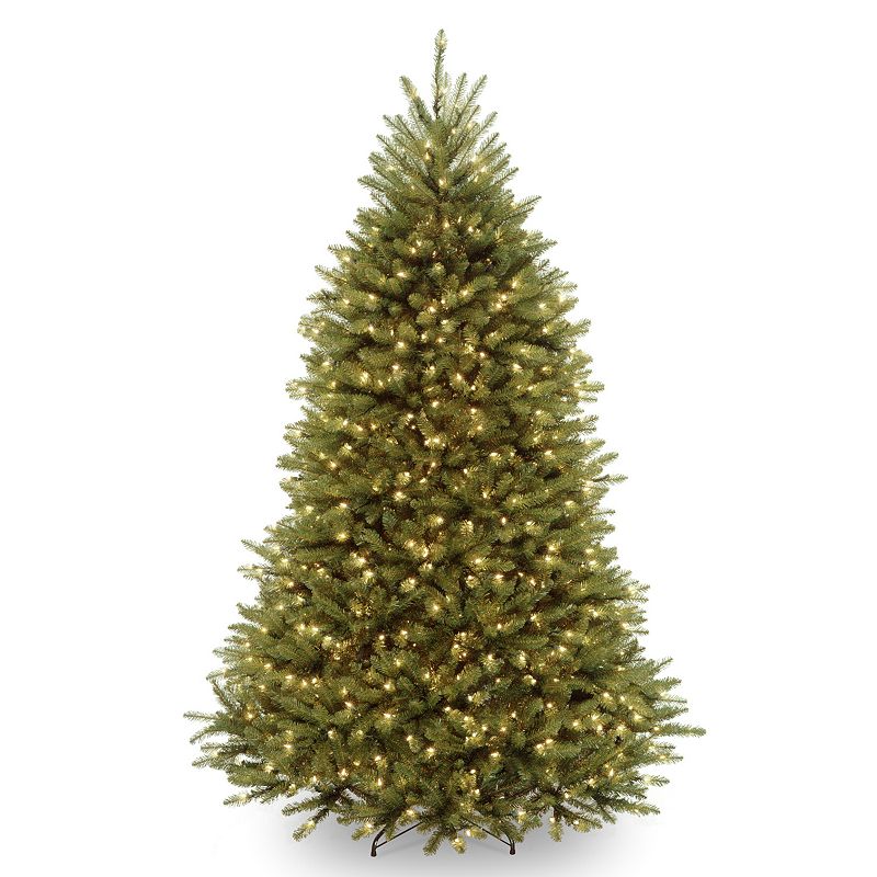 National Tree Company 7.5' Dunhill Fir Hinged Tree With 700 Low Voltage Dual Color Led Lights