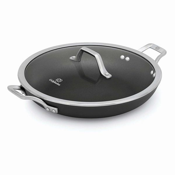 Calphalon Classic Hard-Anodized Nonstick 12-Inch Skillet Fry Pan #1392 W/lid