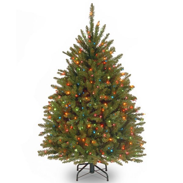 National Tree Company 4.5-ft. Pre-lit Multicolor Dunhill Fir Artificial 