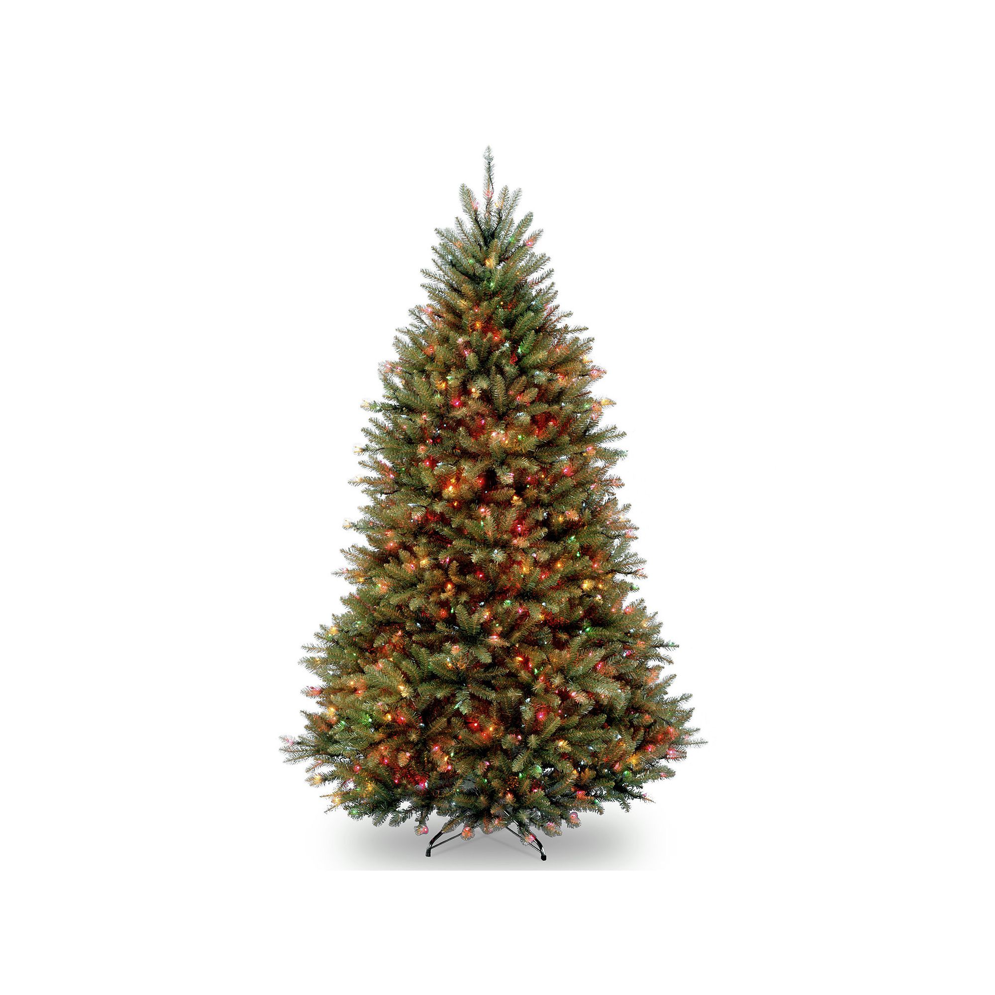 National Tree Company 7.5-ft. Pre-Lit Multicolor Dunhill Fir Artificial Chr