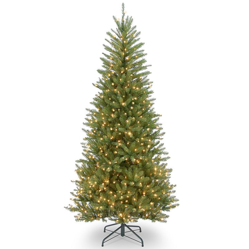7.5-ft. Pre-Lit Dunhill Slim Fir Artificial Christmas Tree, Green