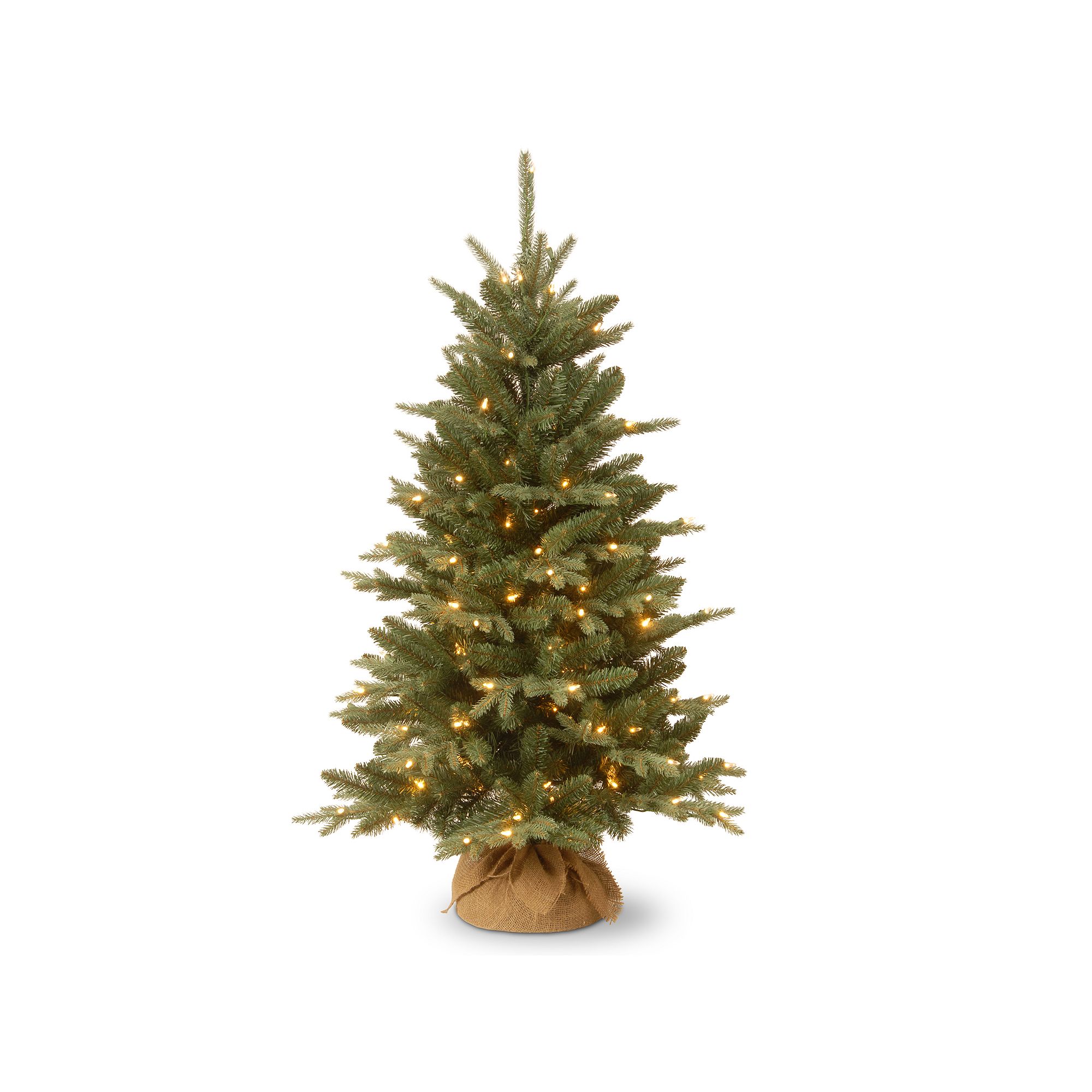 National Tree Company 4-ft. Everyday Collections Pre-Lit Burlap Artificial 