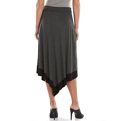 Women's AB Studio Colorblock V-Hem Skirt