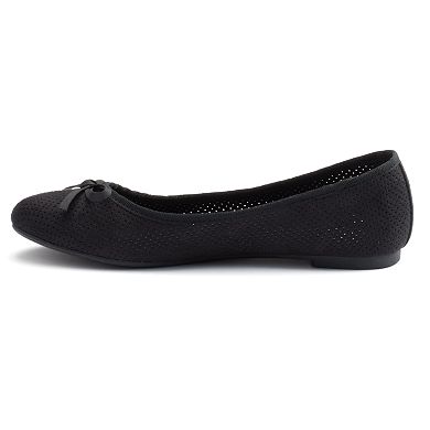 SO® Women's Bow Ballet Flats